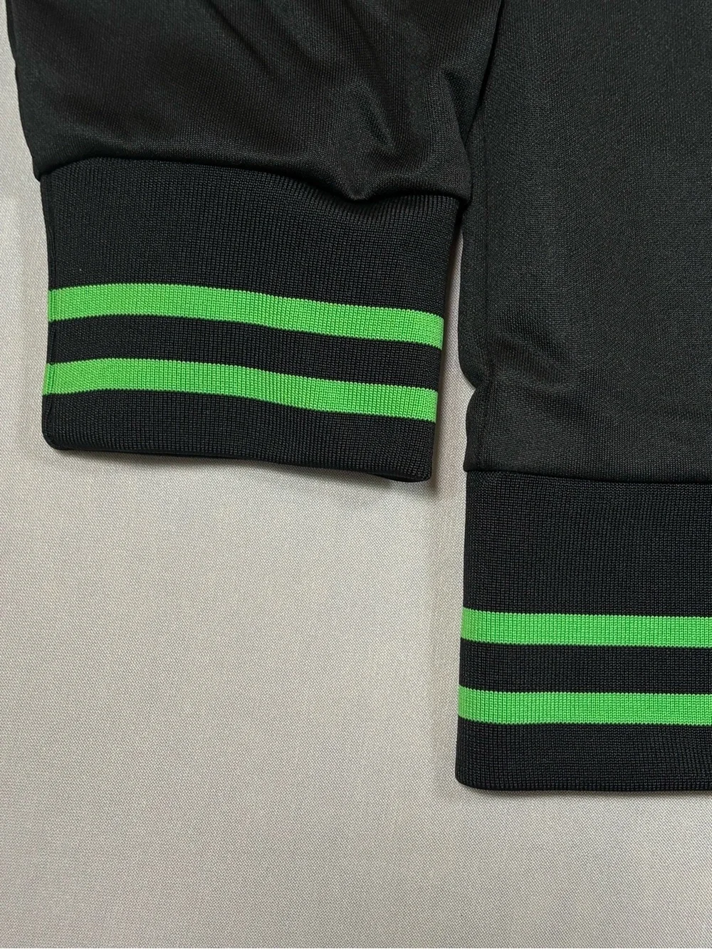 MongoDB Corporate Swag Mens 3XL Black Track Jacket Green Trim Tech Promo